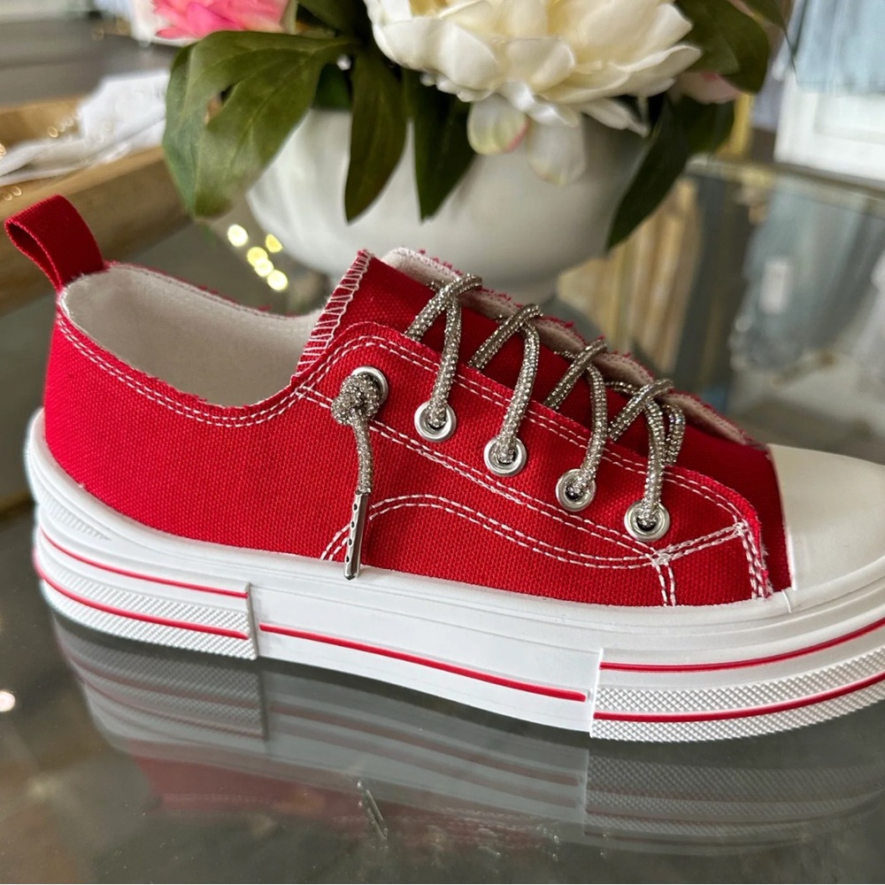 Very G Red Canvas Sneakers